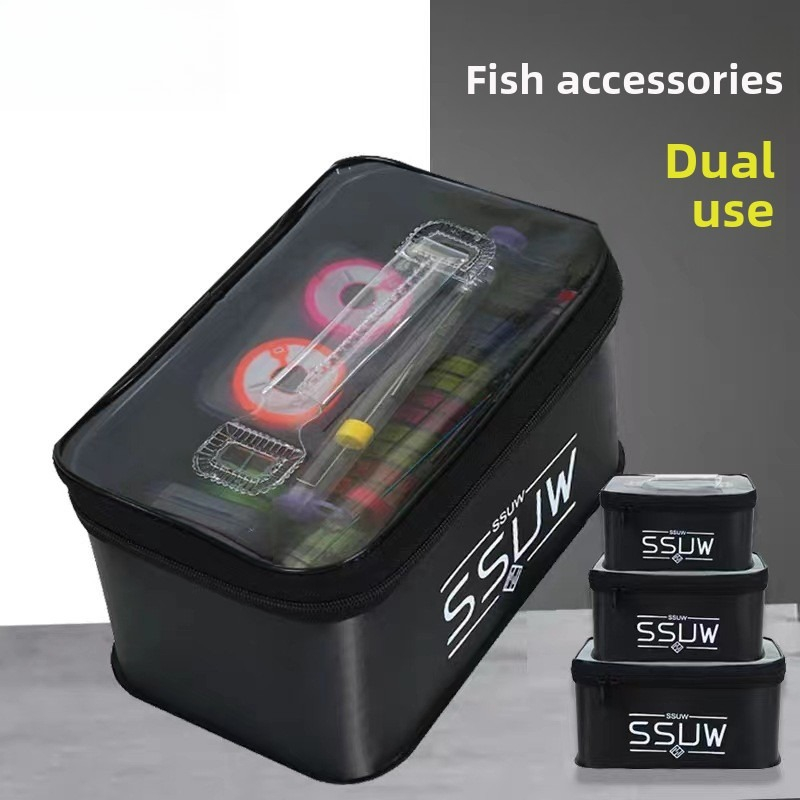 Fish Finder Case - Portable EVA Fishing Tackle Box Large