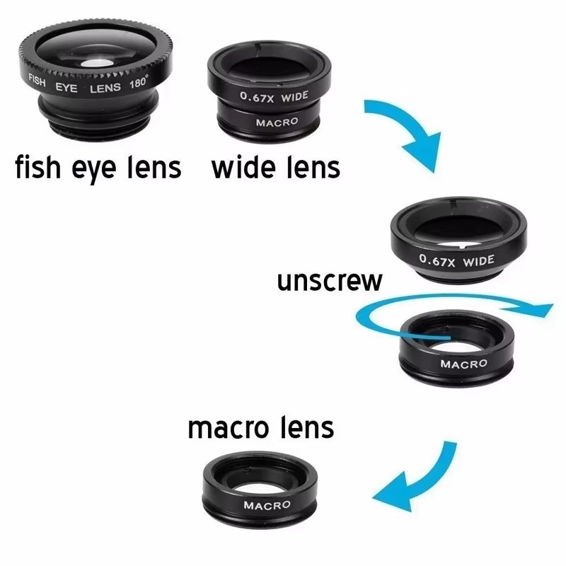 3In1 Mobile Phone Fish Eye Len - Fishing Camera recension och pris