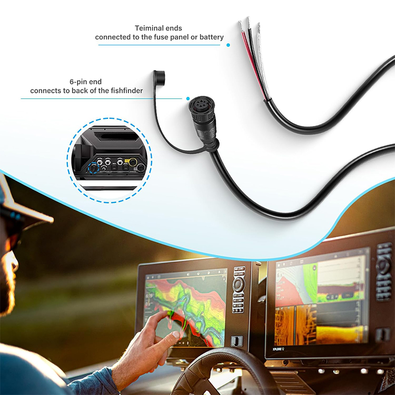 720110-1 PC13 Power Cable for  - Fish Finder Cable recension och pris
