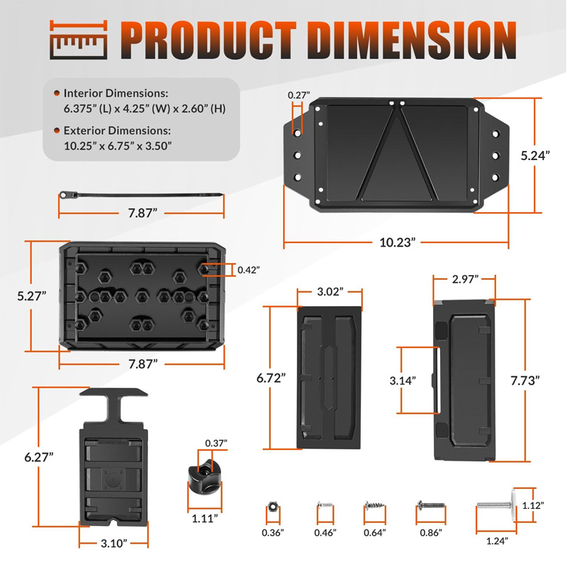 Track Mounted Battery Box for  - Fish Finder Battery recension och pris