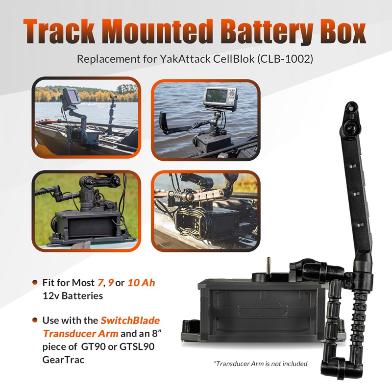 Track Mounted Battery Box for  - Fish Finder Battery recension och pris