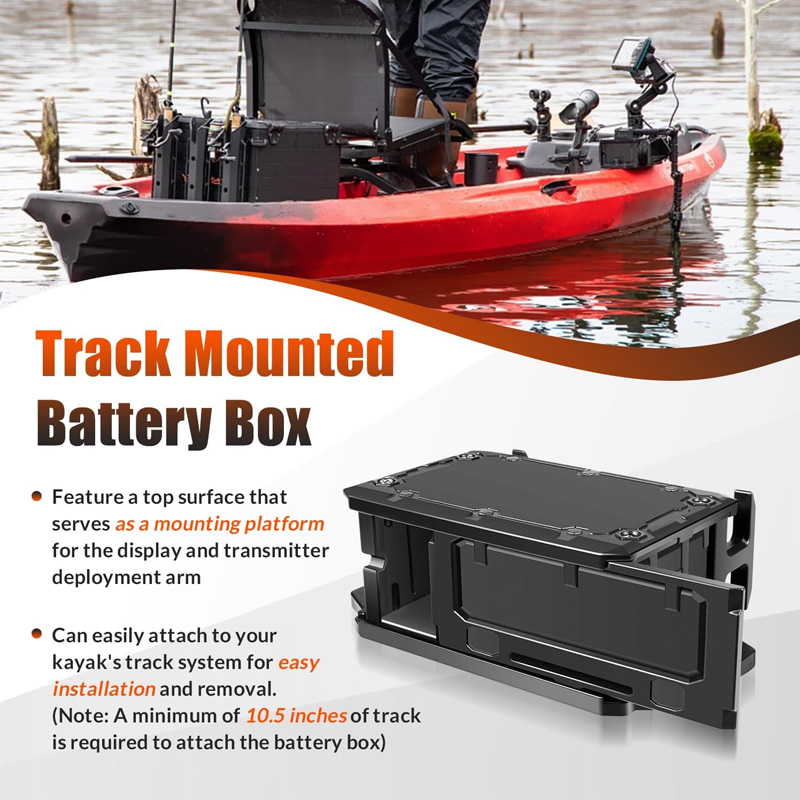 Track Mounted Battery Box for  - Fish Finder Battery recension och pris