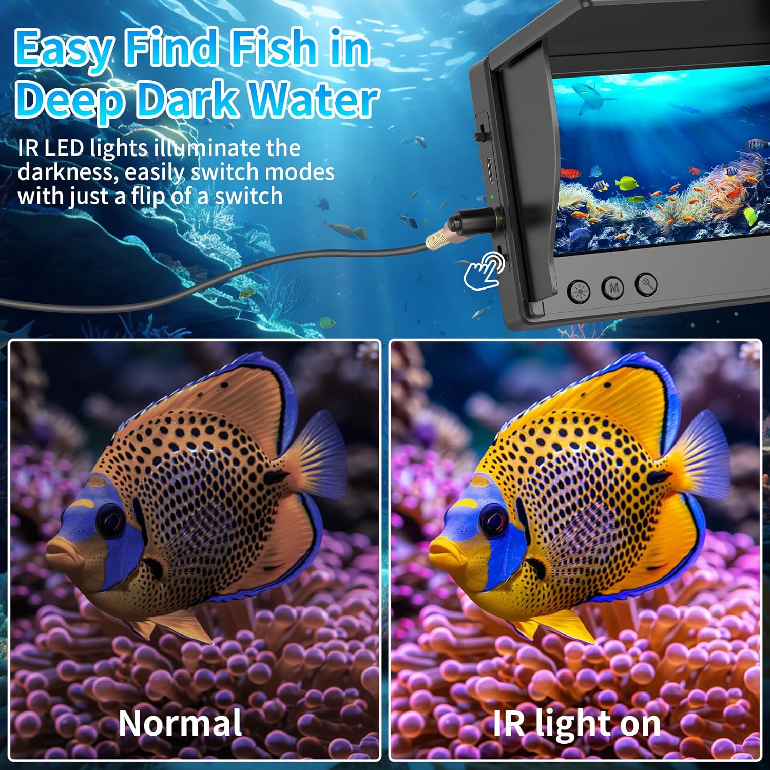 Underwater Fishing Camera 4.3' - Fishing Depth Finder recension och pris