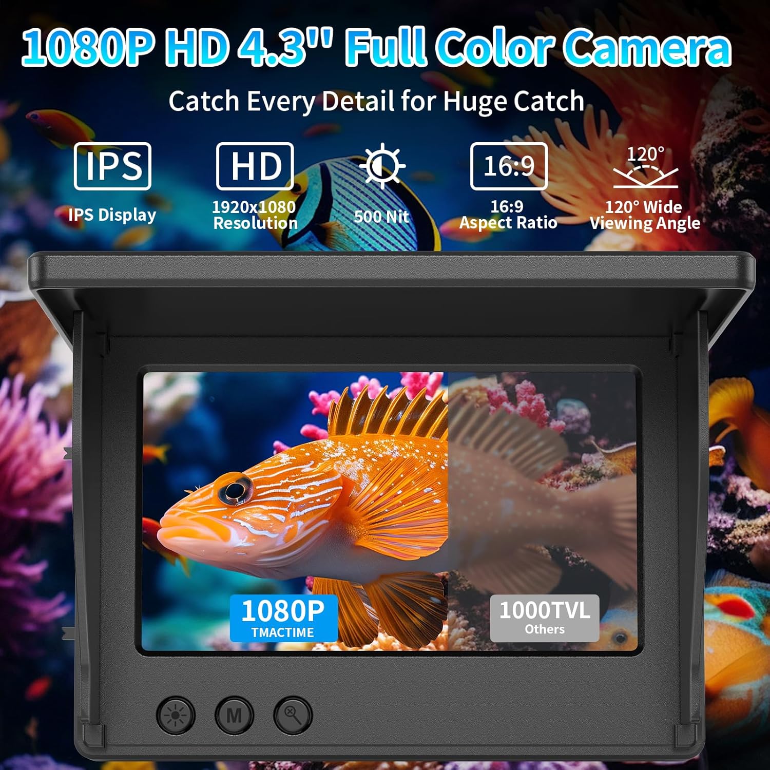Underwater Fishing Camera 4.3' - Fishing Depth Finder recension och pris